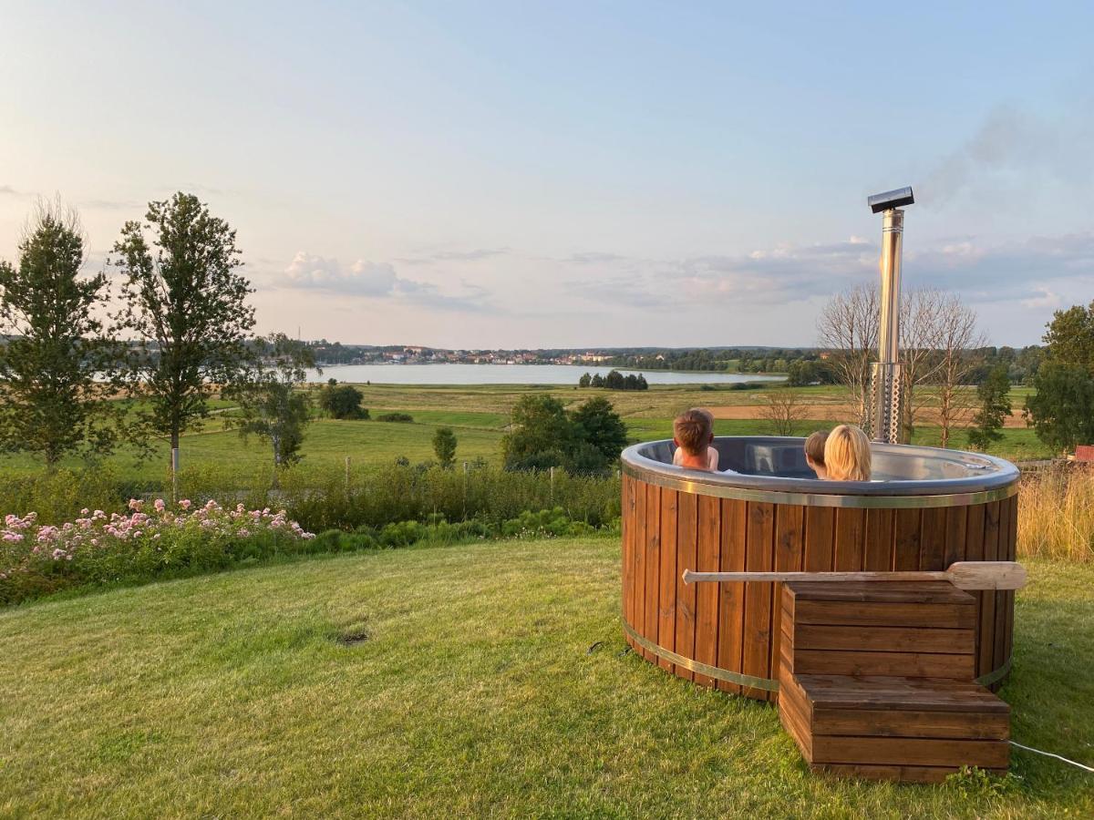 Luksusowy Apartament Ryn Mazury Widok Na Jezioro, Goraca Balia Exterior foto